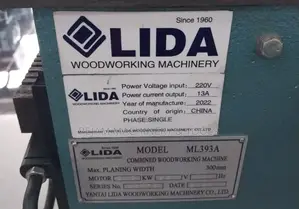 Lida Ml393a Multipurpose/Combined Woodworking Machine