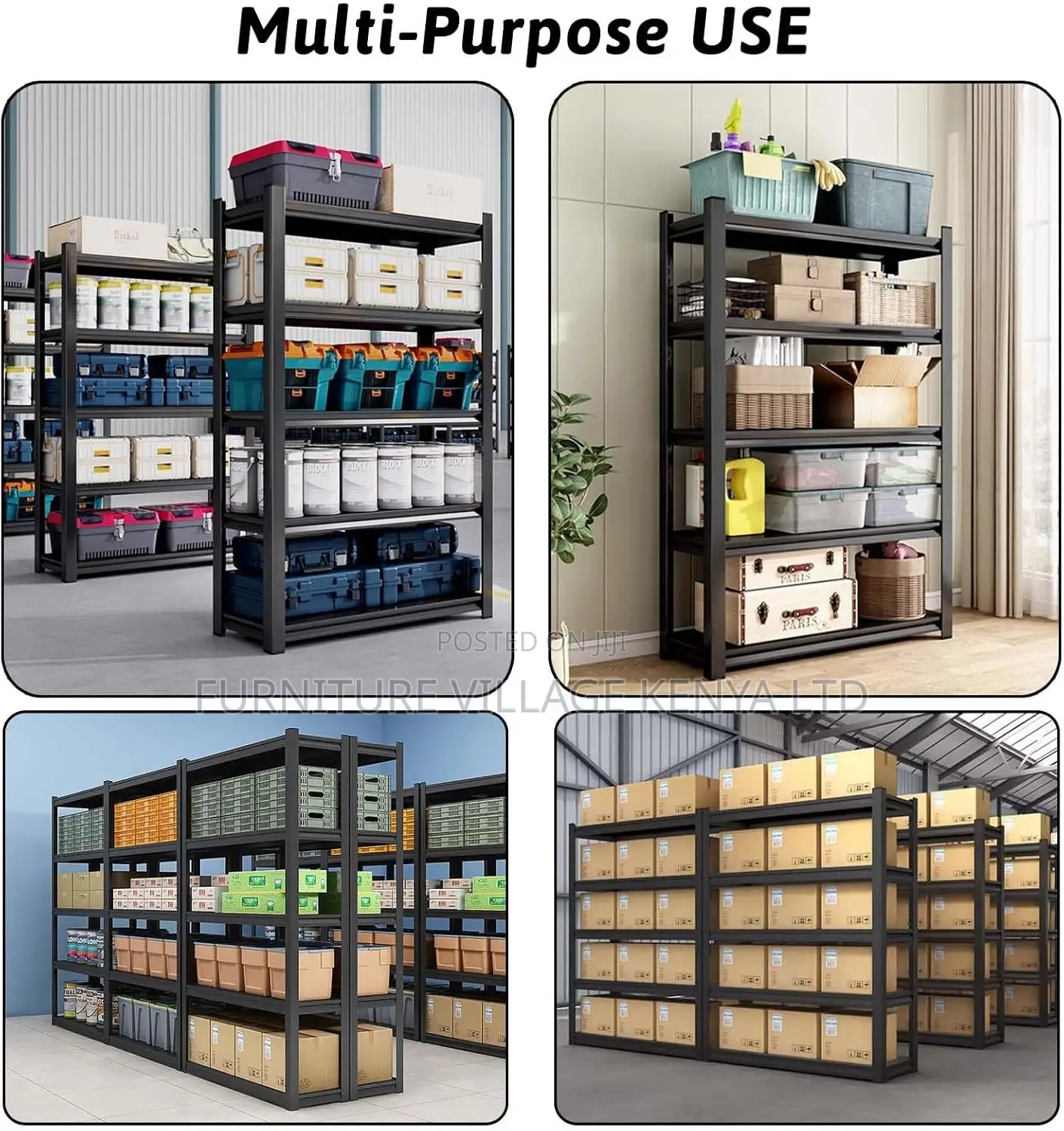 Metal Racks| 5 Tier Adjustable Metal Shelves For Storage