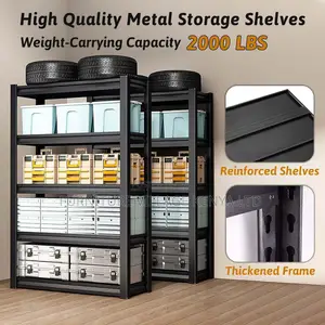 Metal Racks| 5 Tier Adjustable Metal Shelves For Storage