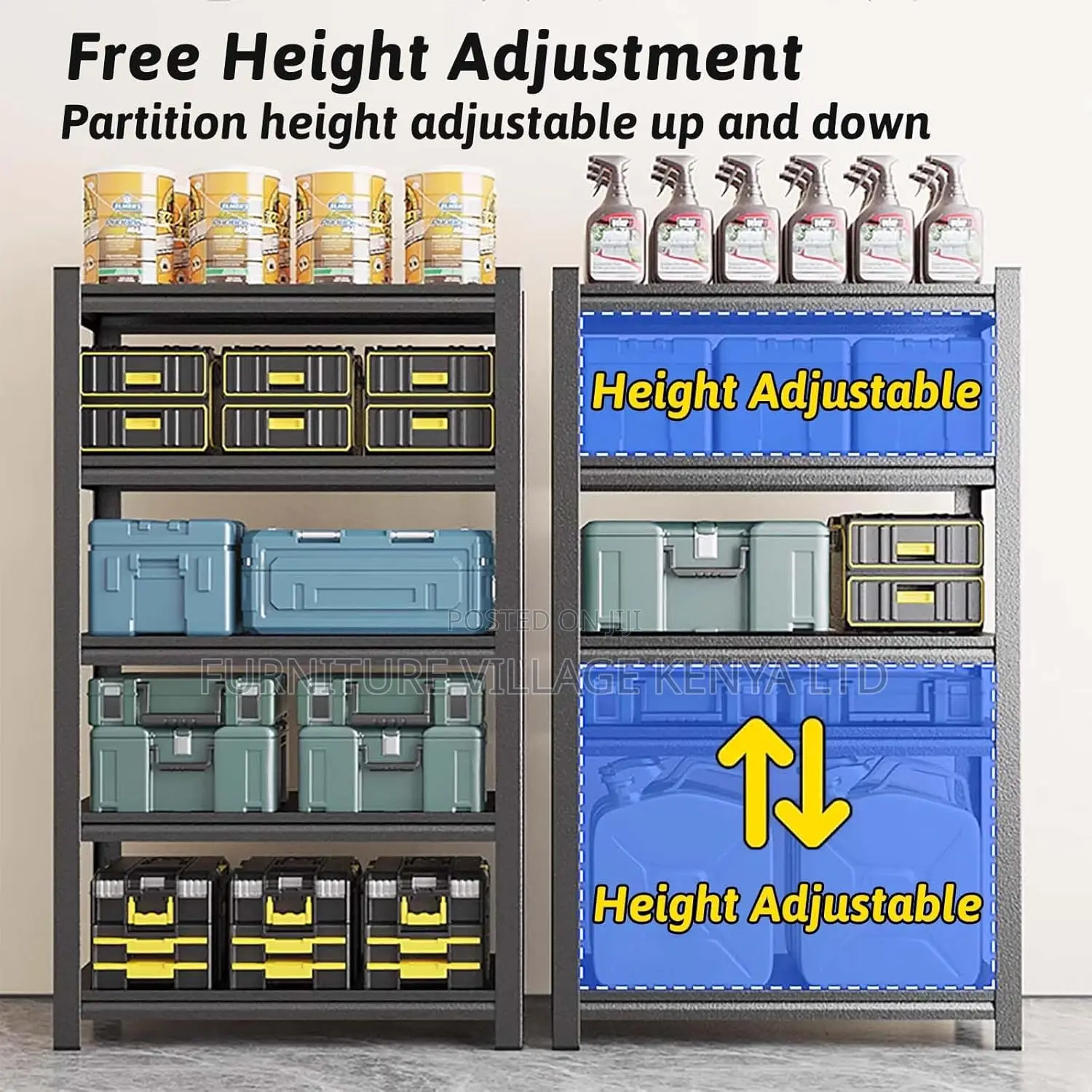 Metal Racks| 5 Tier Adjustable Metal Shelves For Storage