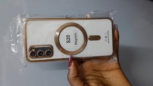 Satvi Samsung Galaxy S20 Phone Case, Gold Electroplated Clear Case - thumbnail 2