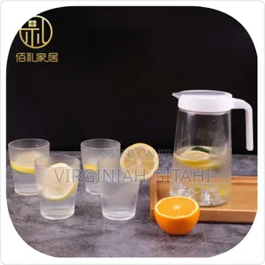 New in *5pcs Water Set With 4 Glasses and 1 Jug