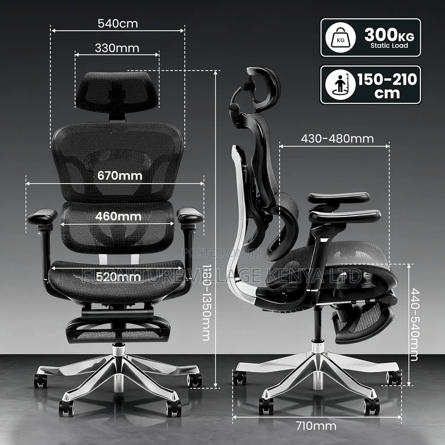 Office Seats| Highback Executive Orthopedic Office Chair