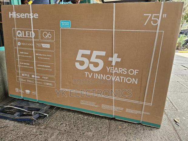 Hisense 75′′ Q6q Qled Vidaa Smart Tv – 75q6q (New Model)