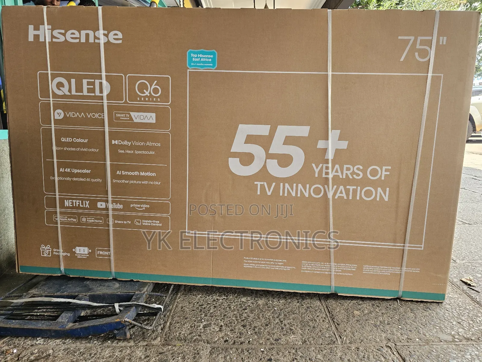 Hisense 75′′ Q6q Qled Vidaa Smart Tv – 75q6q (New Model)