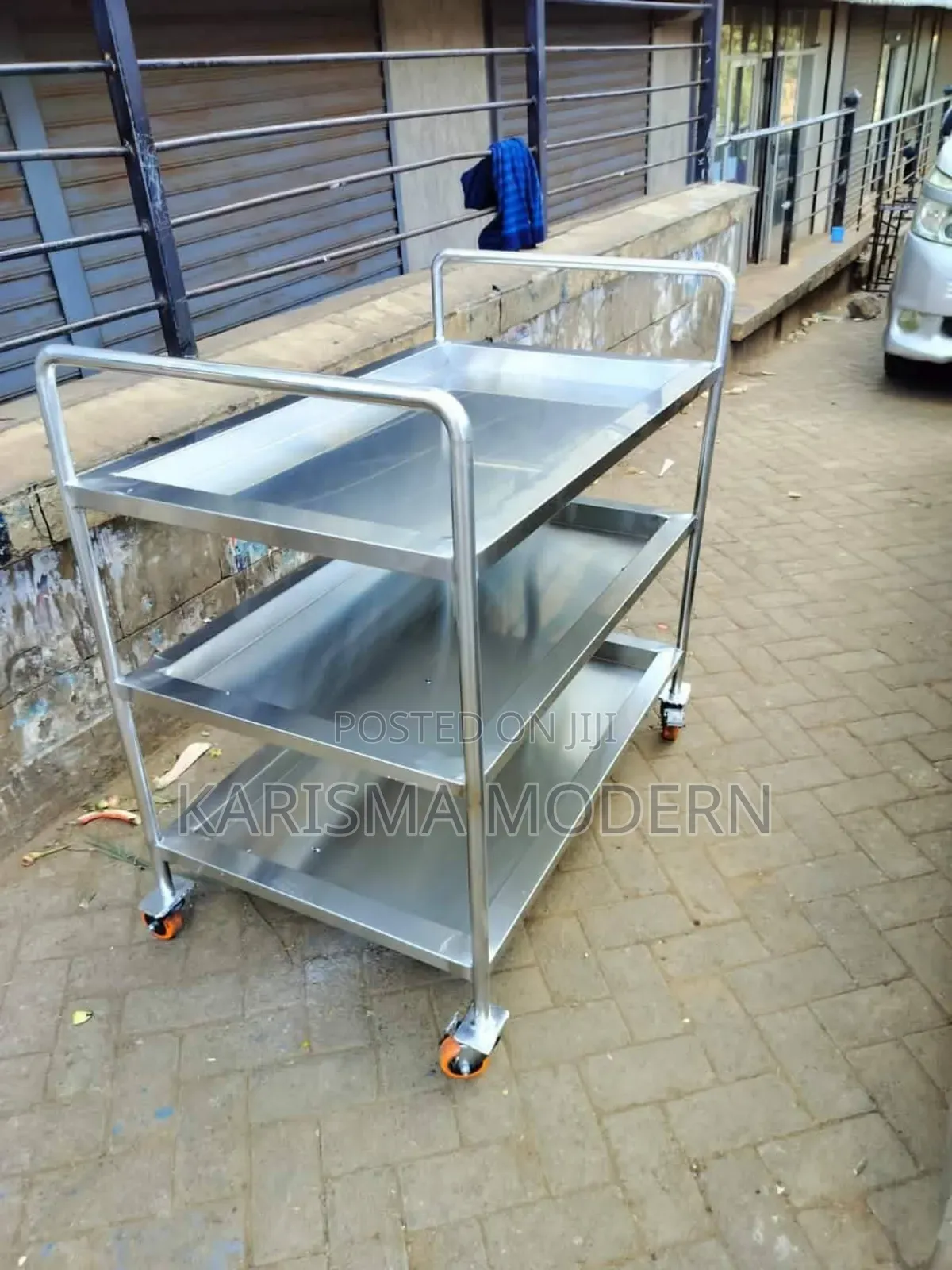 Trolleys With Caster Wheel Three Tier Heavy Gauge