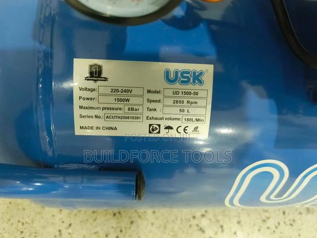 Air Compressor 2 Hp Usk 50 Litres - thumbnail 3