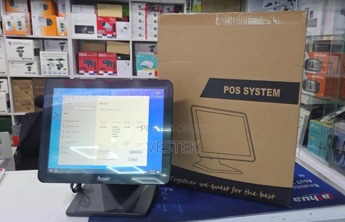 Point of Sale System Intel Core I5 4gb 256gbssd 15inch Touch Screen