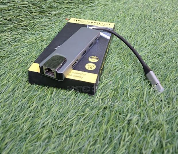 Type C Hdmi Ethernet Adapter With Usb Ports
