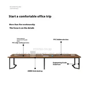 8-10 Seater Office Conference Table-steel Base