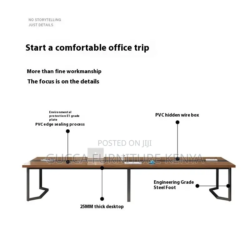 8-10 Seater Office Conference Table-steel Base