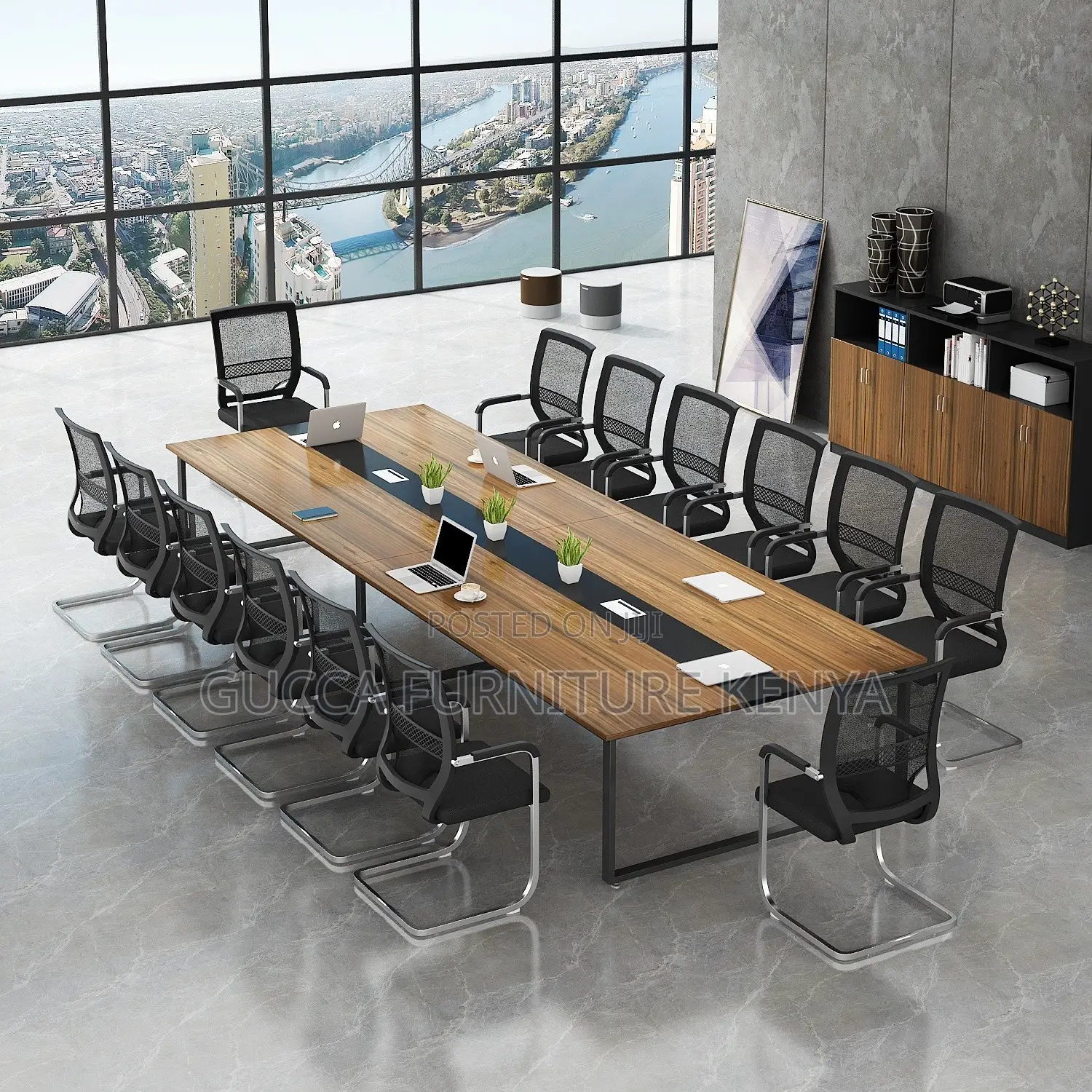 8-10 Seater Office Conference Table-steel Base