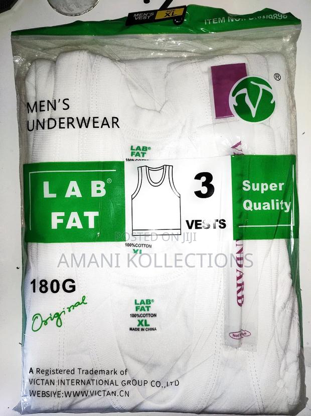 Men Vest (Medium Size) - White 3 Pieces - thumbnail 2