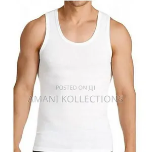 Men Vest (Medium Size) - White 3 Pieces