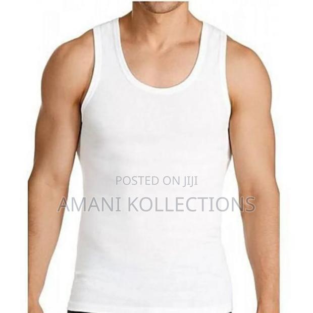 Men Vest (Medium Size) - White 3 Pieces - main view