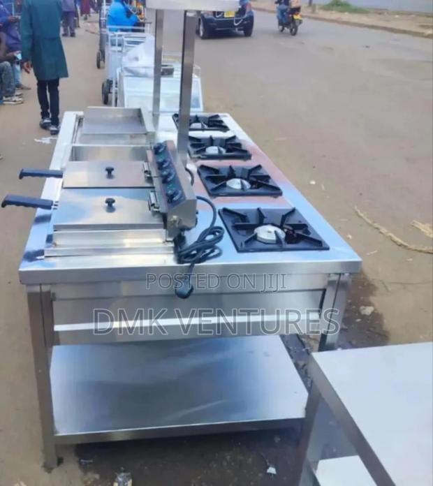 Compact Stainless Modern Kitchen Combined Cooker Set - main view