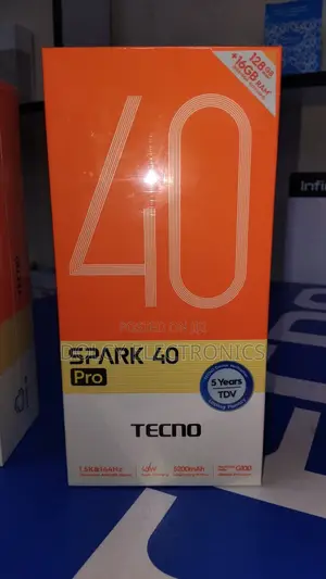 New Tecno Spark 40 Pro 128 GB Black