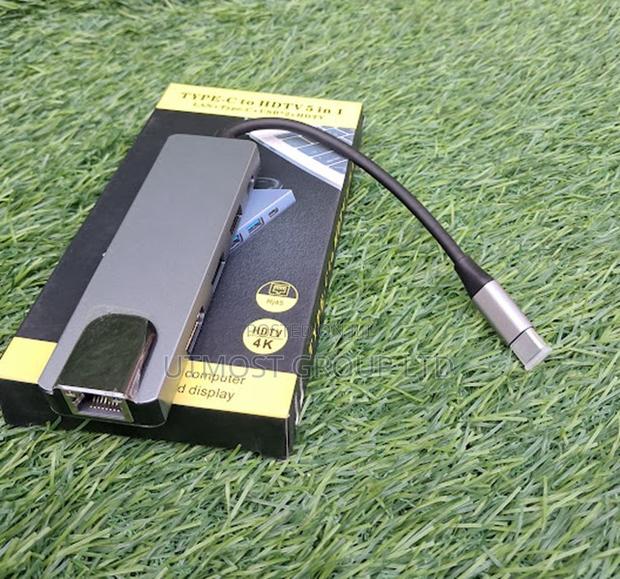 Usb C Hub With Hdmi Lan and Fast Charging - main view