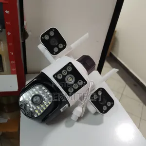 Triple Lens CCTV Surveillance Electric Powered Wifi Model