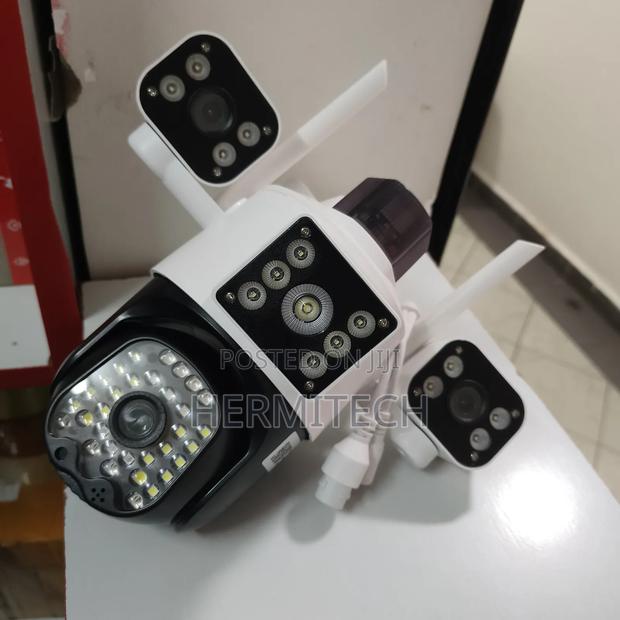 Triple Lens CCTV Surveillance Electric Powered Wifi Model - thumbnail 2