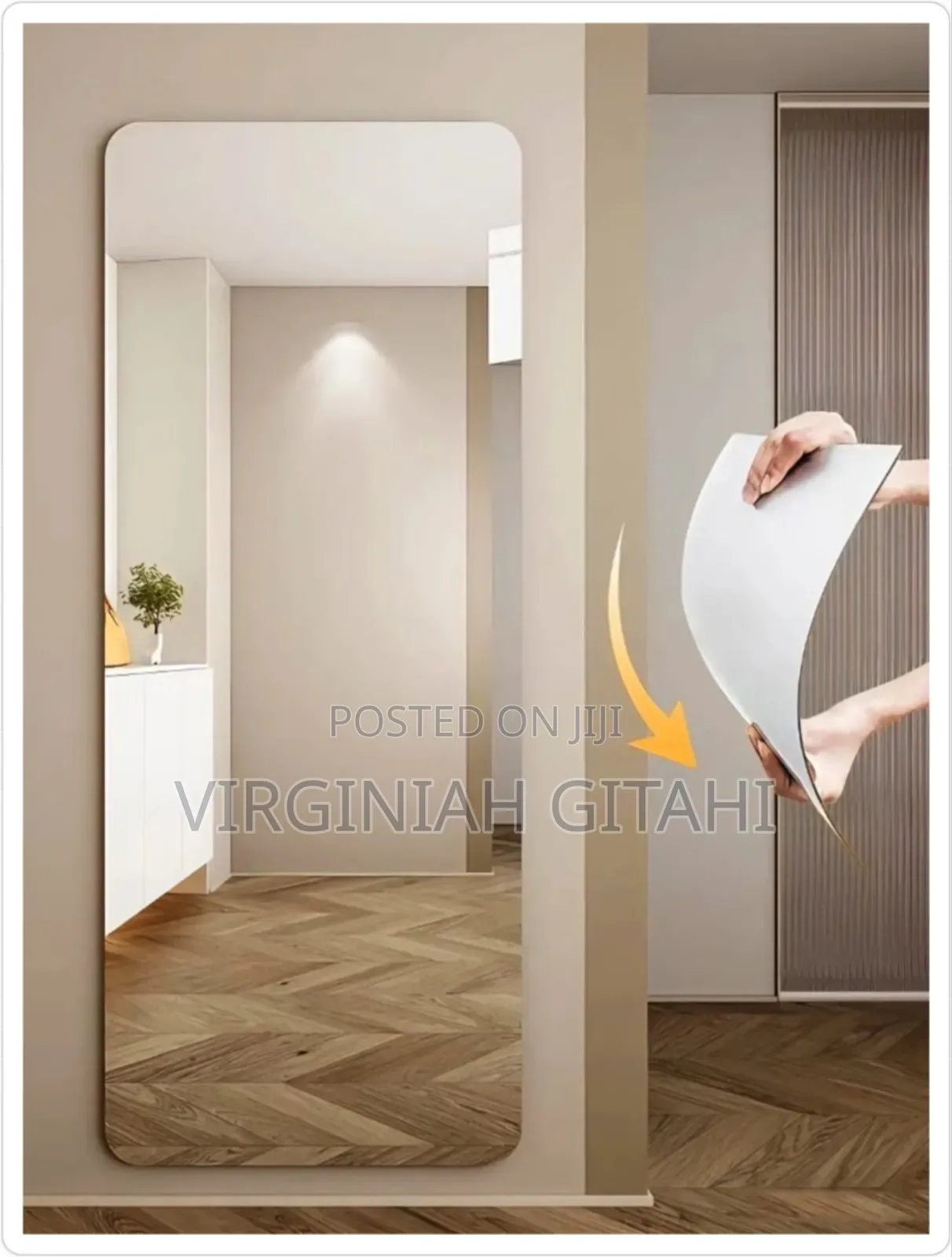 Rectangle *Unbreakable Acrylic Mirror / Self Adhesive Mirrors* -