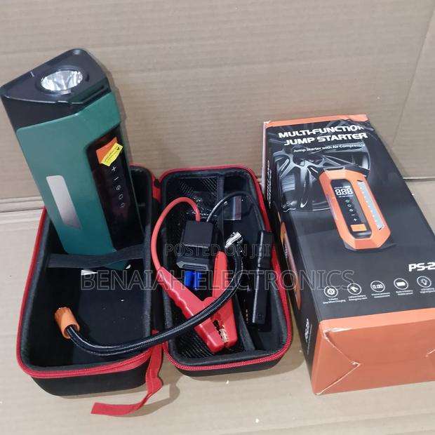 Improved Car Jumpstarter With Inbuilt Inflator, Led Digital Display