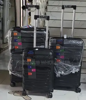 3-in-1 Unbreakable Travel Suitcase Set – Durable Rubber Luggage