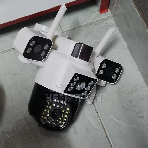 Triple Lens CCTV Electric Models CCTV Security Camera - main view