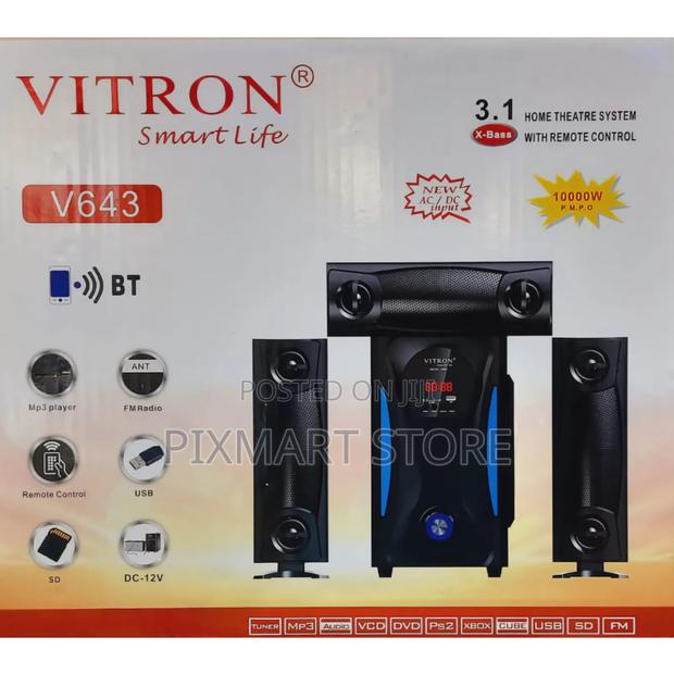 Vitron V643 3.1 Speaker System With X-Bass, Usb/Sd Fm Radio