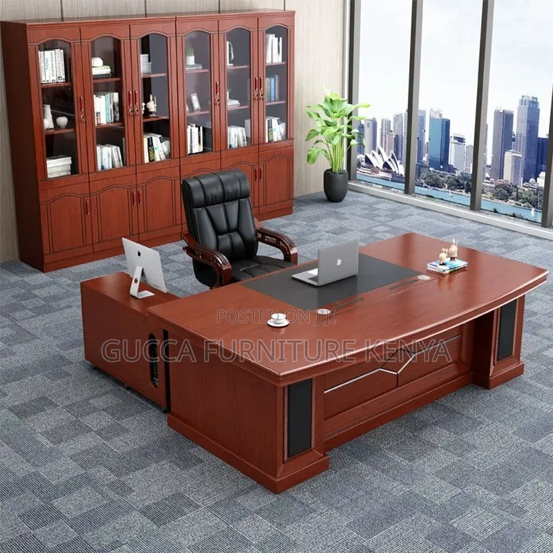 Imported Executive L-shaped Office Table-180cm