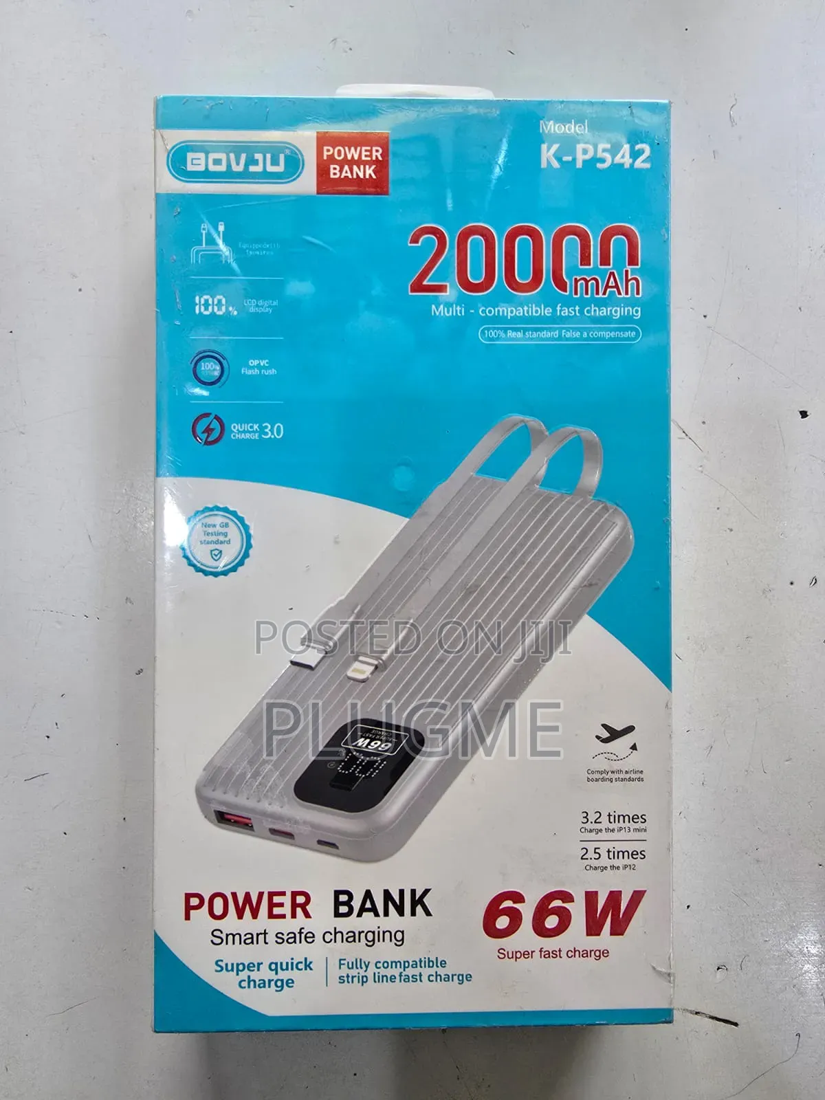 Kp542 20000mah 66w Superfast Powerbank