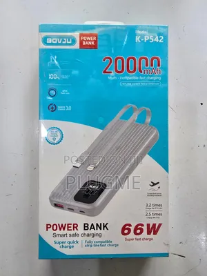 Kp542 20000mah 66w Superfast Powerbank