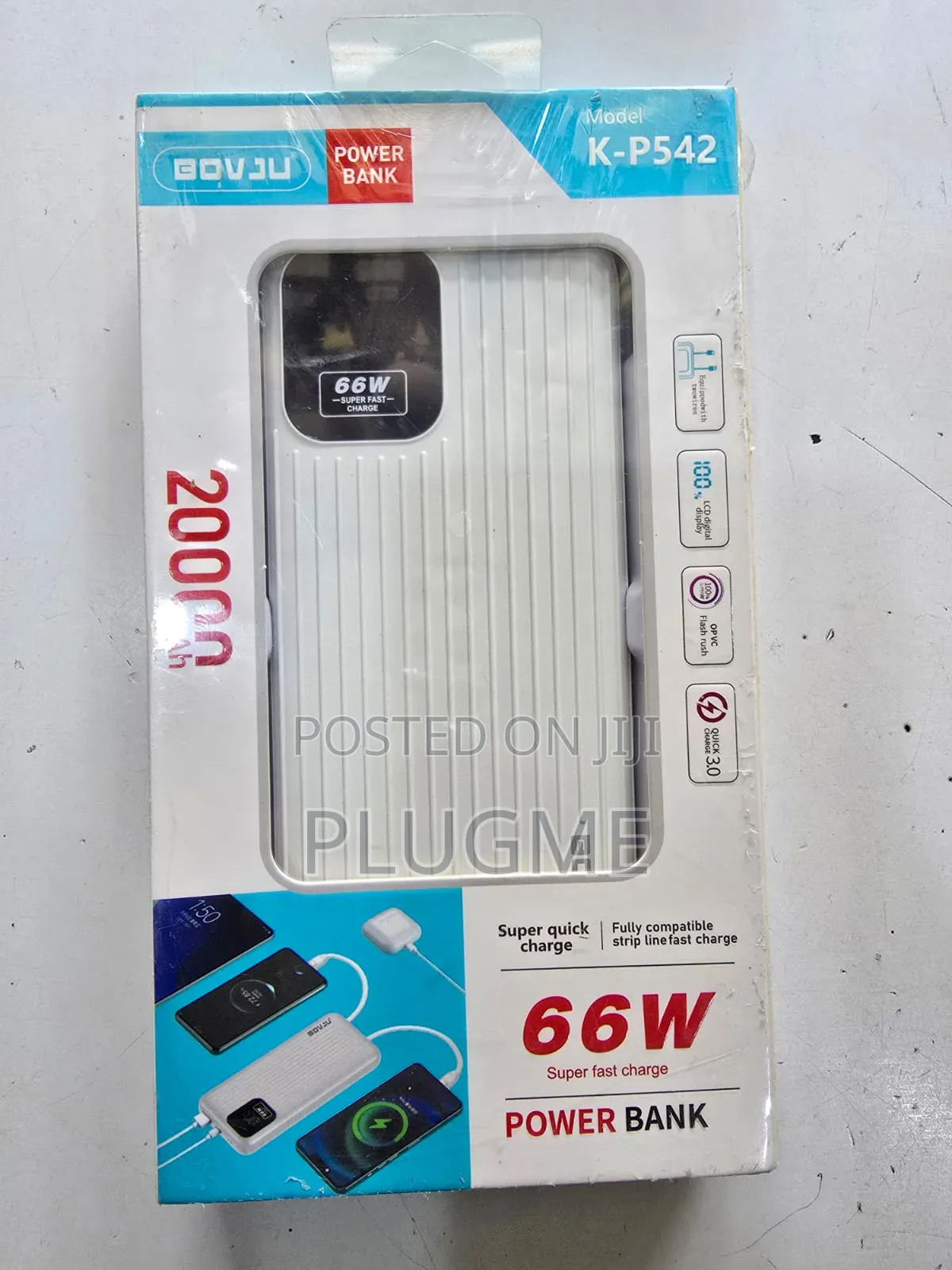 Kp542 20000mah 66w Superfast Powerbank