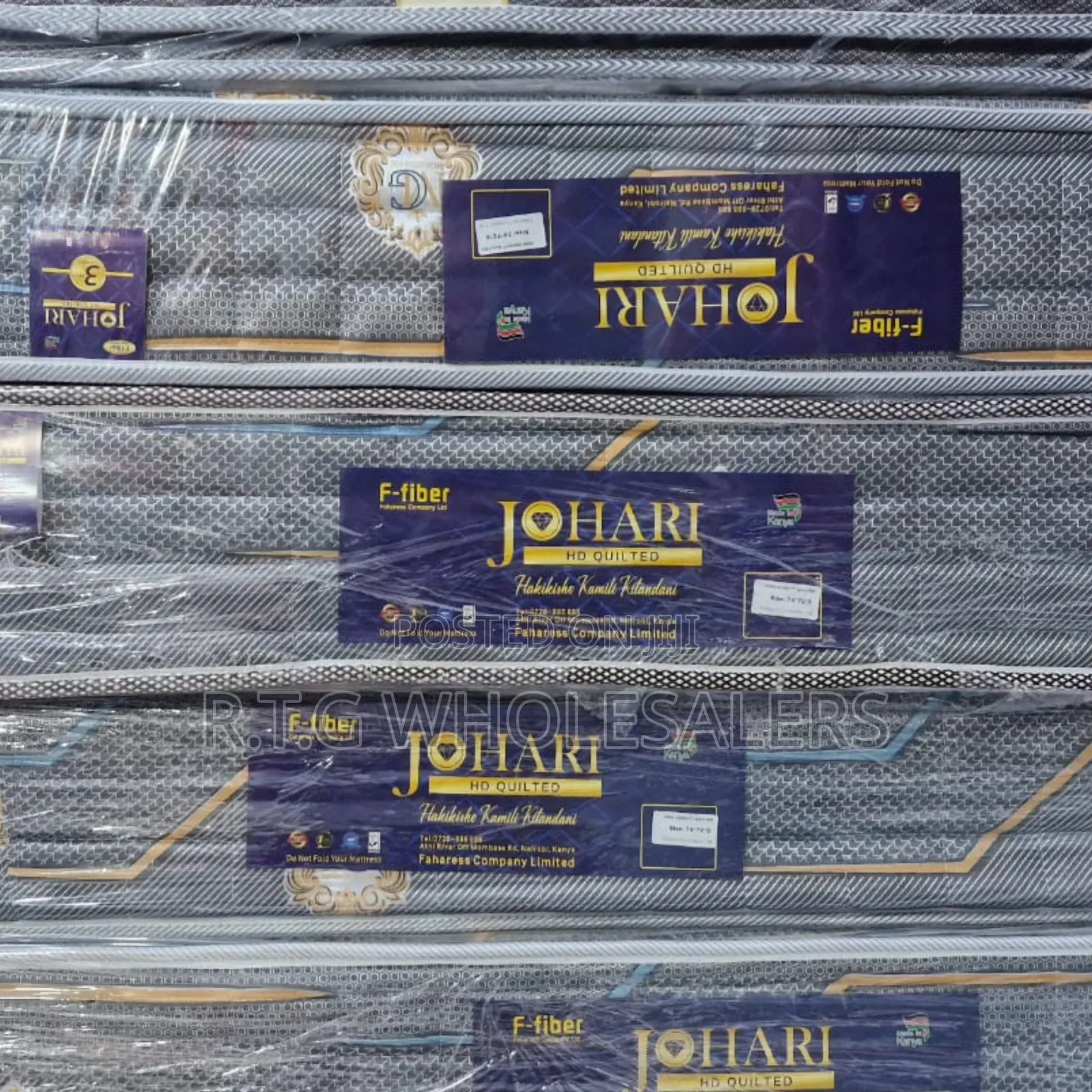 Johari Fibre Mattress – 3×6 to 6×6, 6′′ 8′′ Options