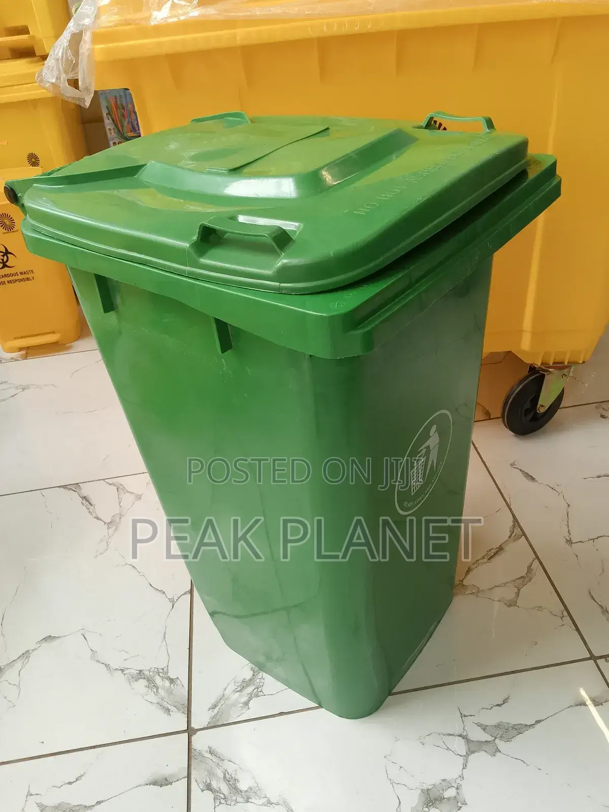 240l Green Bin With Lid