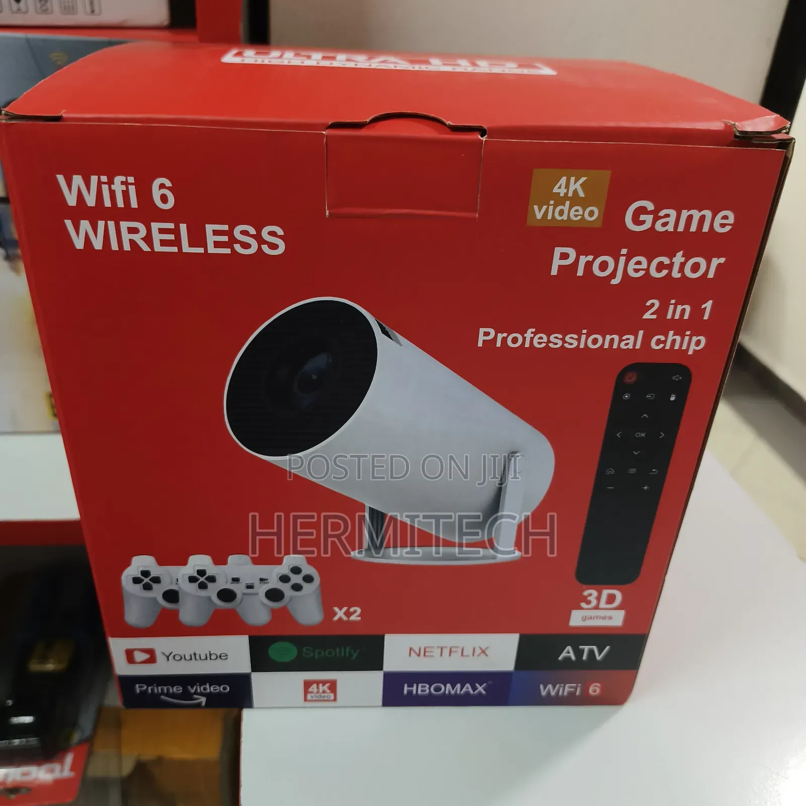 Hy300 Gaming Consoles Resolution Projector With Gaming Pads