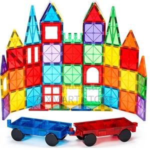 Magnetic Building Tiles Stem Educational Toy Set - thumbnail 2