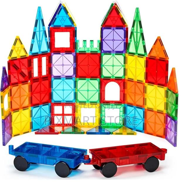 Magnetic Building Tiles Stem Educational Toy Set - main view