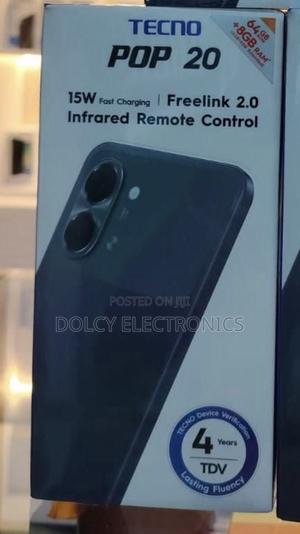New Tecno Pop 20 64 GB Black - main view