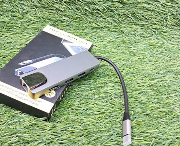 Type C Multiport Adapter With Hdmi Rj45 Usb