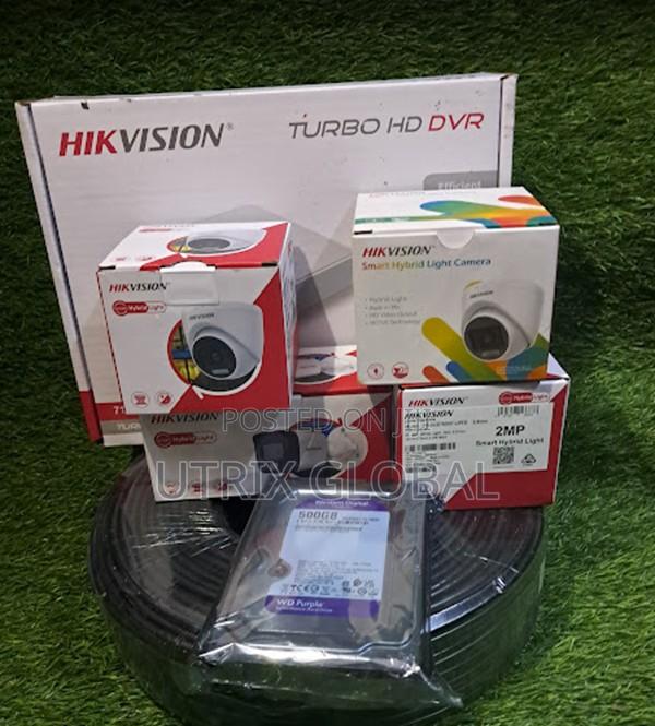 Hikvision Smart Hybrid 4ch Kit Audio Night Light Cctv System