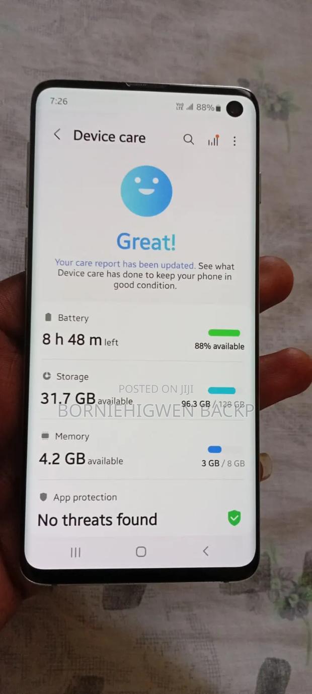 Samsung Galaxy S10 128 GB Blue - main view