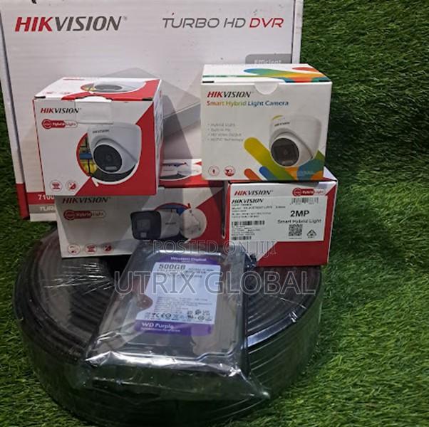 4 Channel Hikvision Smart Hybrid Cctv Kit With Audio Night Vision