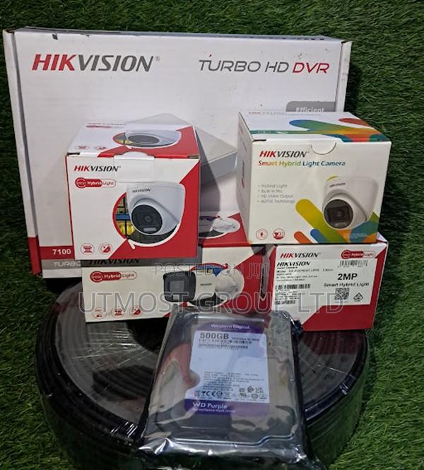 Hikvision 4ch Hybrid Surveillance Kit Audio Enhanced Night Light - main view