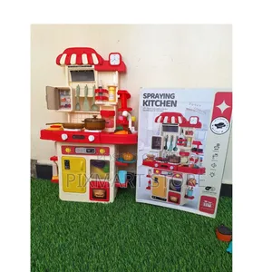 48-Piece Pretend Play Kitchen Set With Spray Faucet