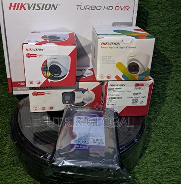 4ch Hikvision Smart Hybrid Surveillance Kit With Audio Night Light