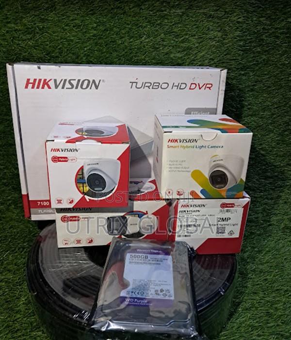 4ch Hikvision Hybrid Smart Cctv Kit Audio Night Light Protection