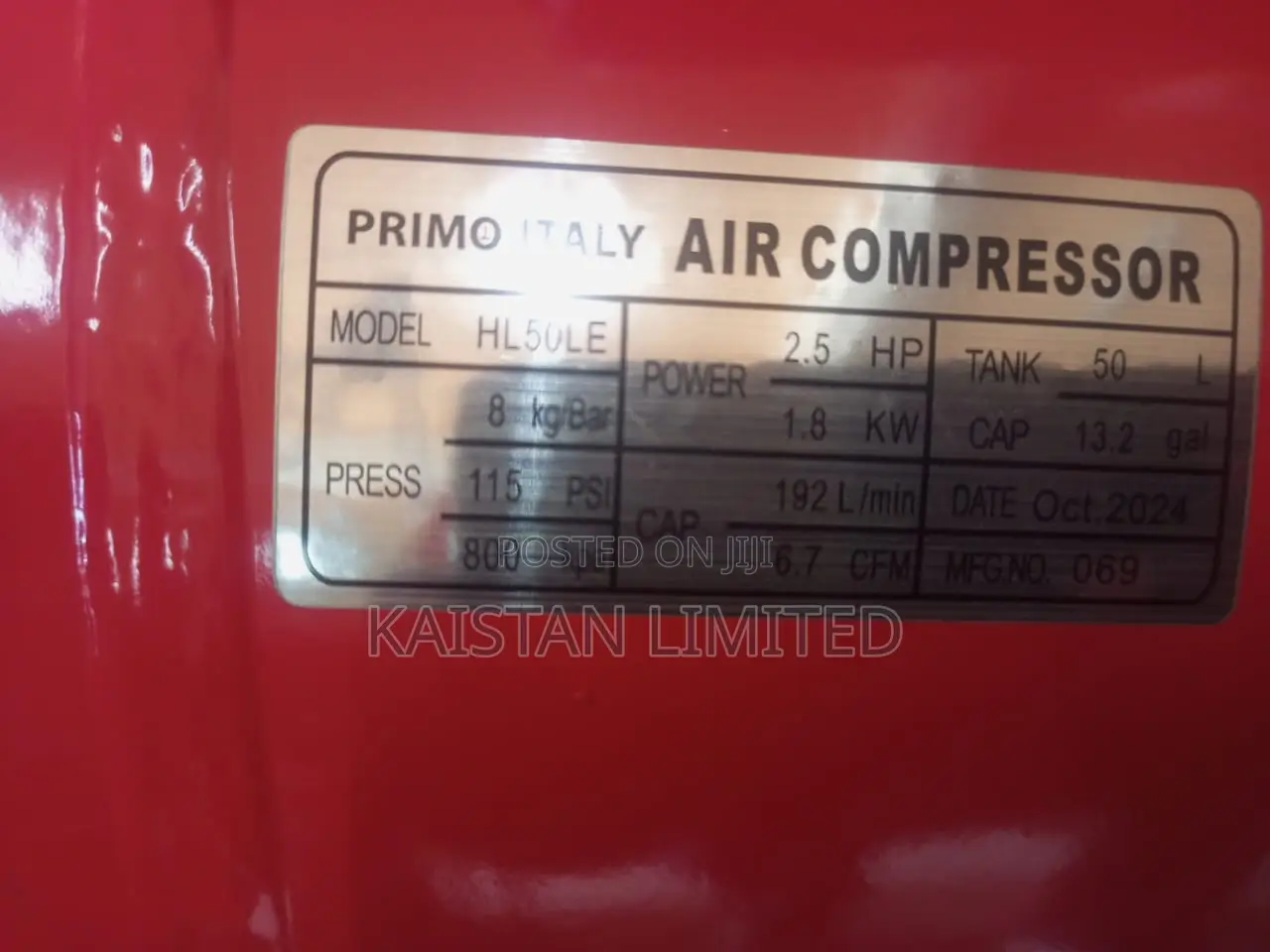 Primo Itay 50l Air Compressor