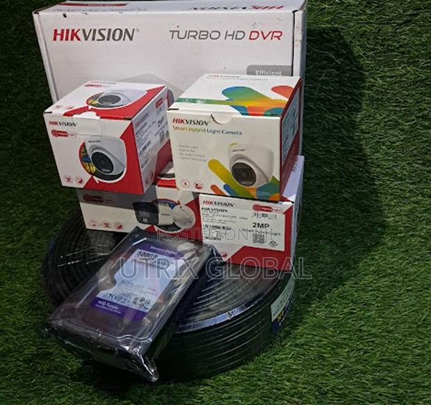 Premium 4ch Hikvision Hybrid Cctv Kit With Audio Night Security - main view