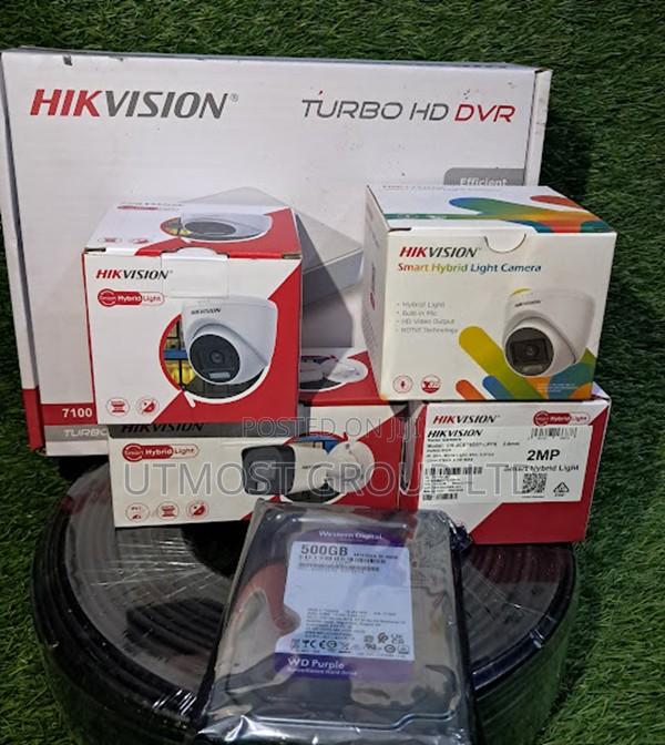 Premium Hikvision Smart Hybrid 4ch CCTV Kit Audio Night Protection